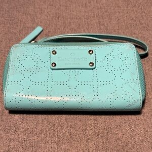 Kate Spade Turquoise Wristlet Clutch